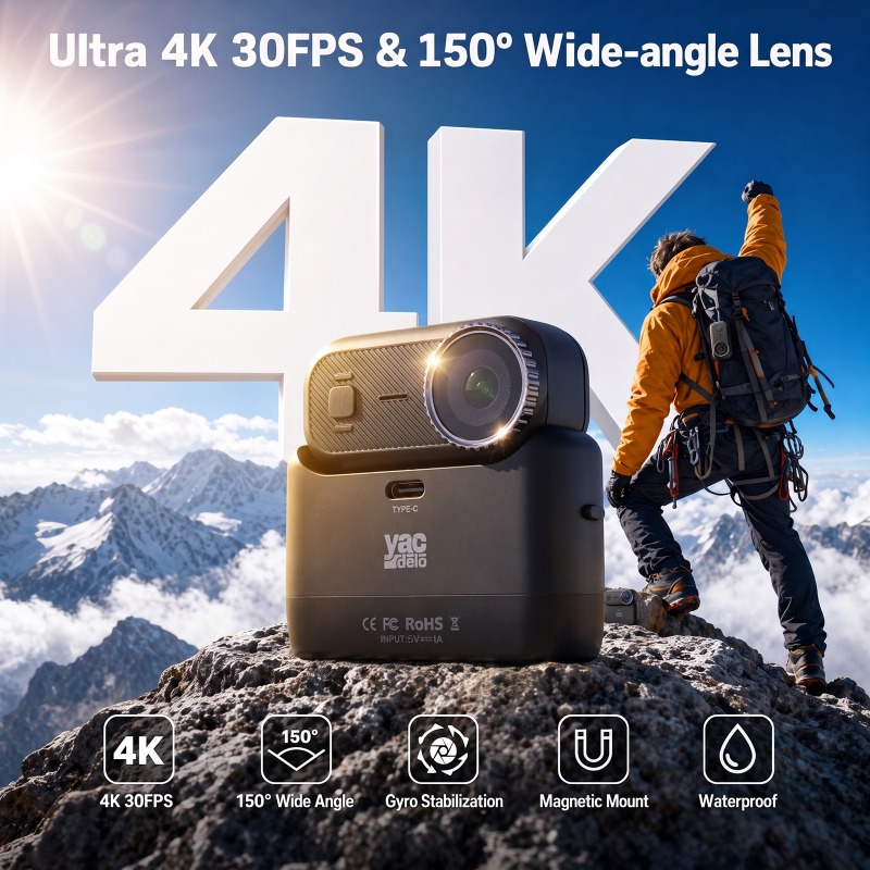 Caméra d'action APEX 4K, mini  - Garden Camera avis et prix