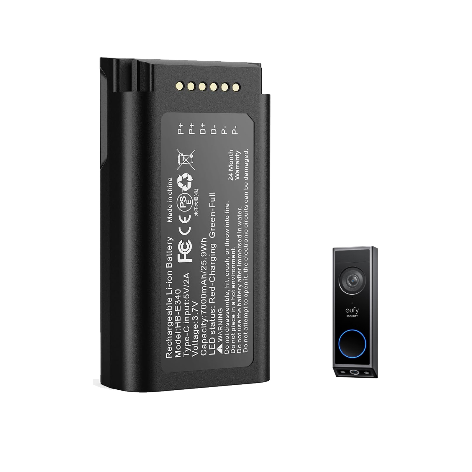 Batterie au Lithium Rechargeab - Eufy Camera S340 avis et prix