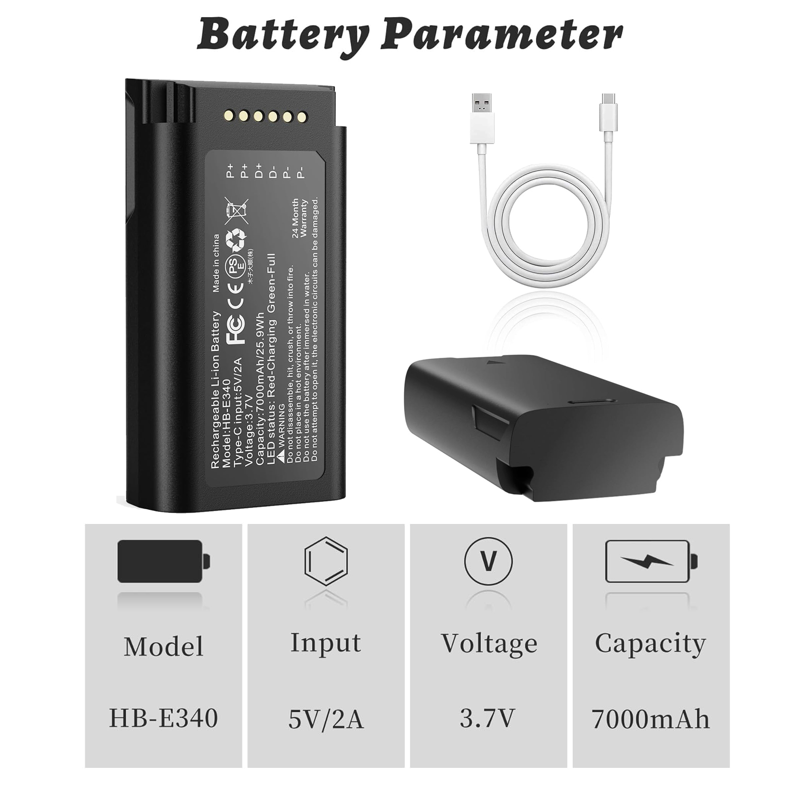 Batterie au Lithium Rechargeab - Eufy Camera S340 avis et prix